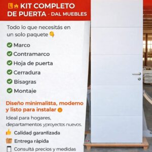 PUERTA PLACA LAQUEADA EN BLANCO